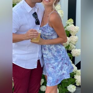 COPY - Beautiful purple and blue marble dress